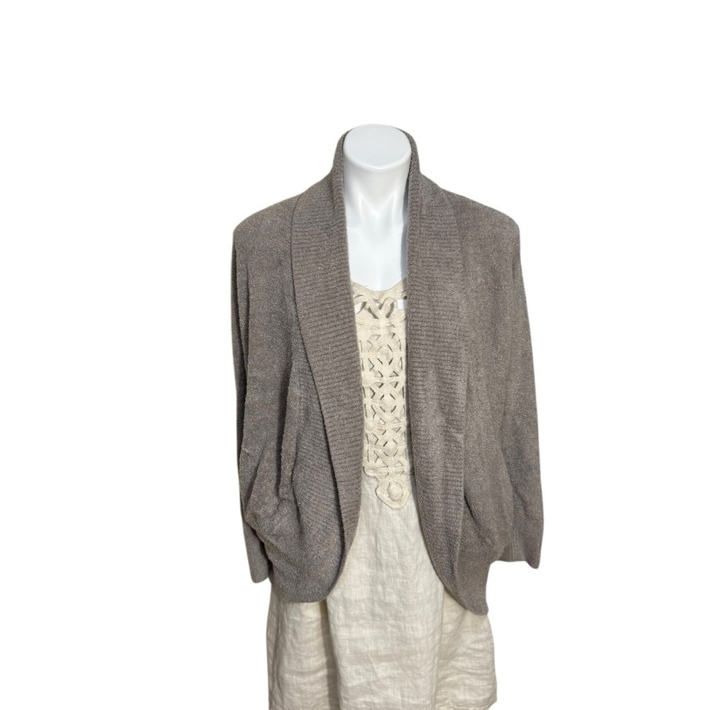 Barefoot Dreams Bamboo Chic Lite circle cardi Cardigan small style 423 neutral
